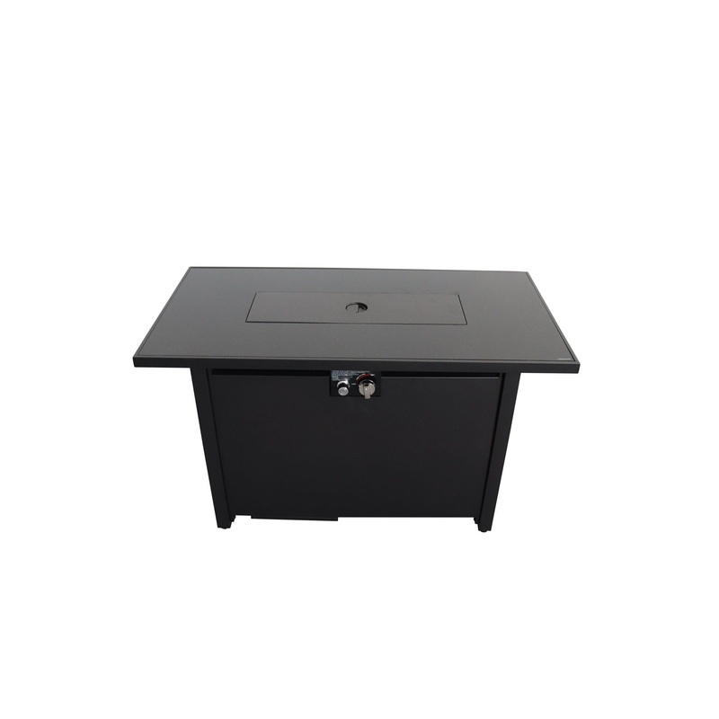 Fiber Reinforced Propane / Natural Gas, Fire Pit Table - Charcoal