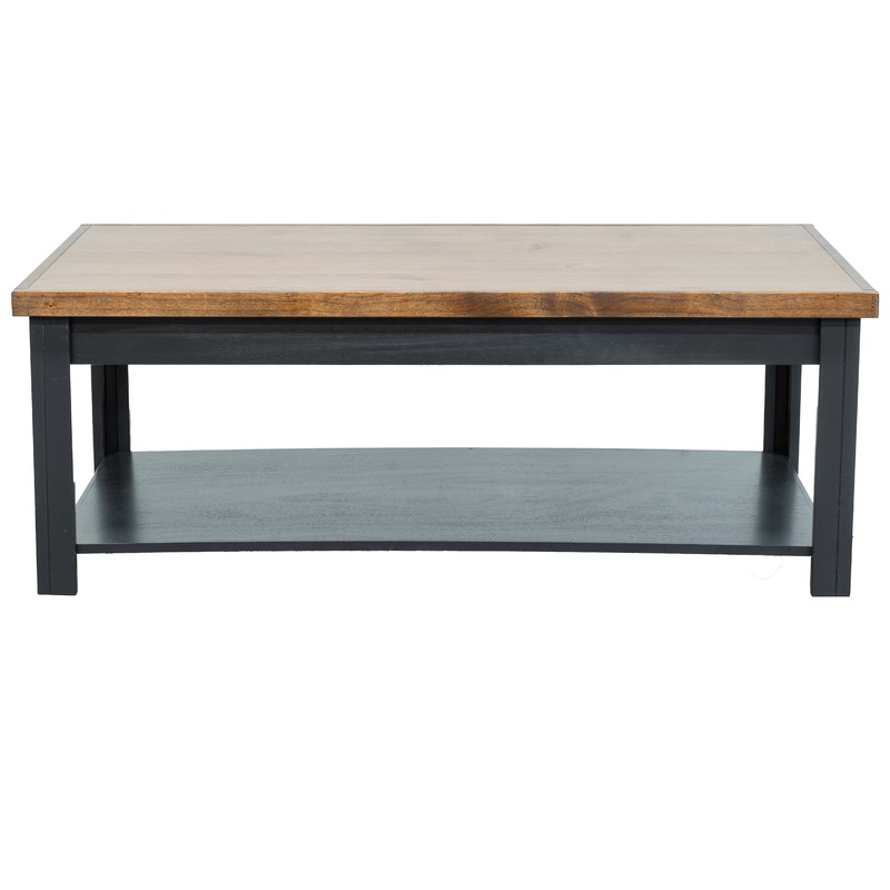 Essex - Coffee Table - Black, Whiskey