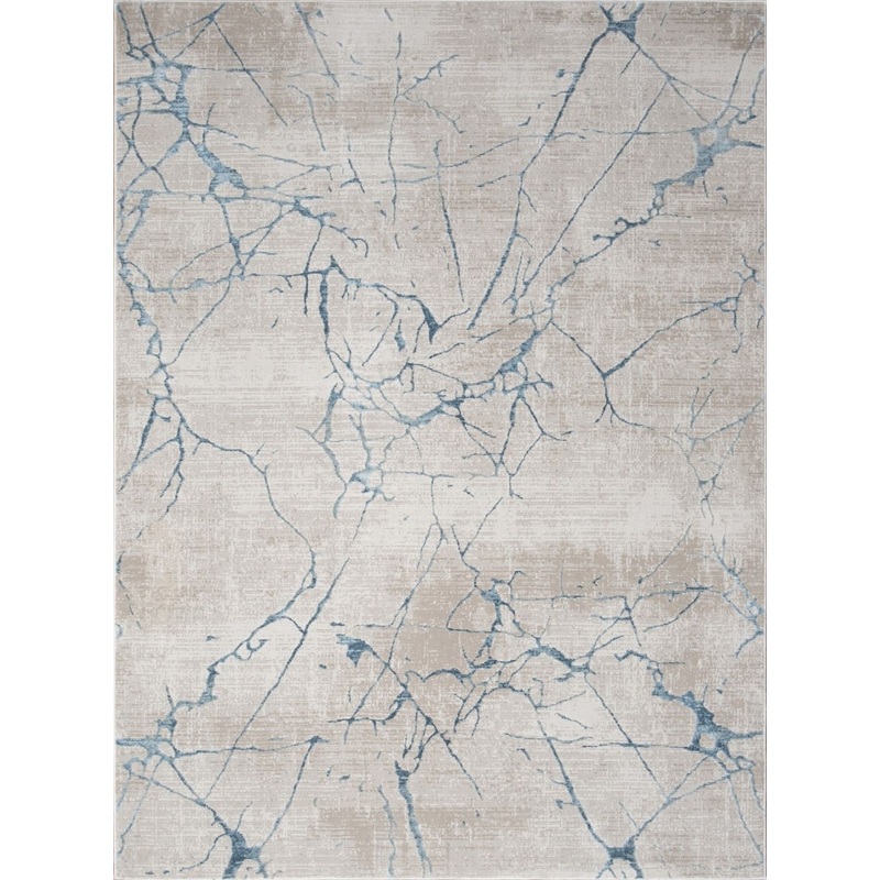 Elegance - 5'3" X 7'3" Area Rug - Blue, Polyester