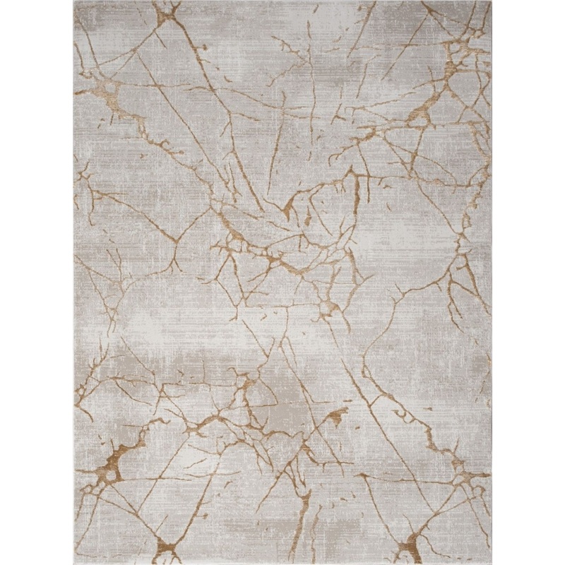 Elegance - 5'3" X 7'3" Area Rug - Gold, Polyester