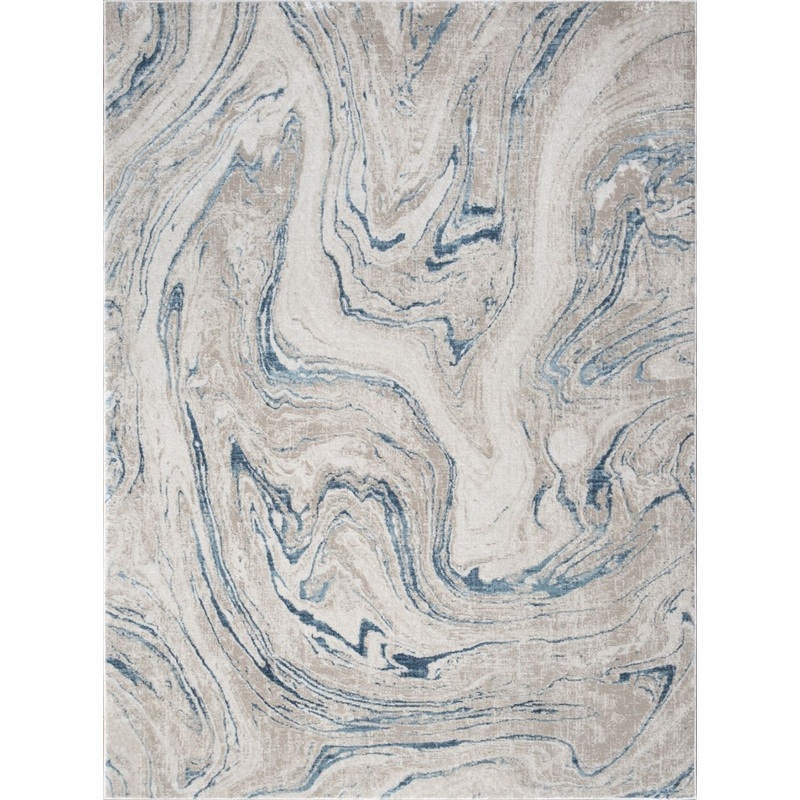 Elegance - 5'3" X 7'3" Polyester Area Rug - Ivory