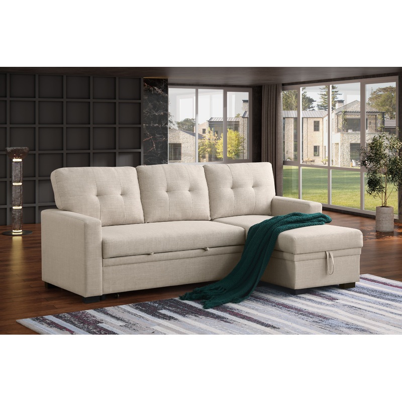 Elegant Storage Sofa - Beige