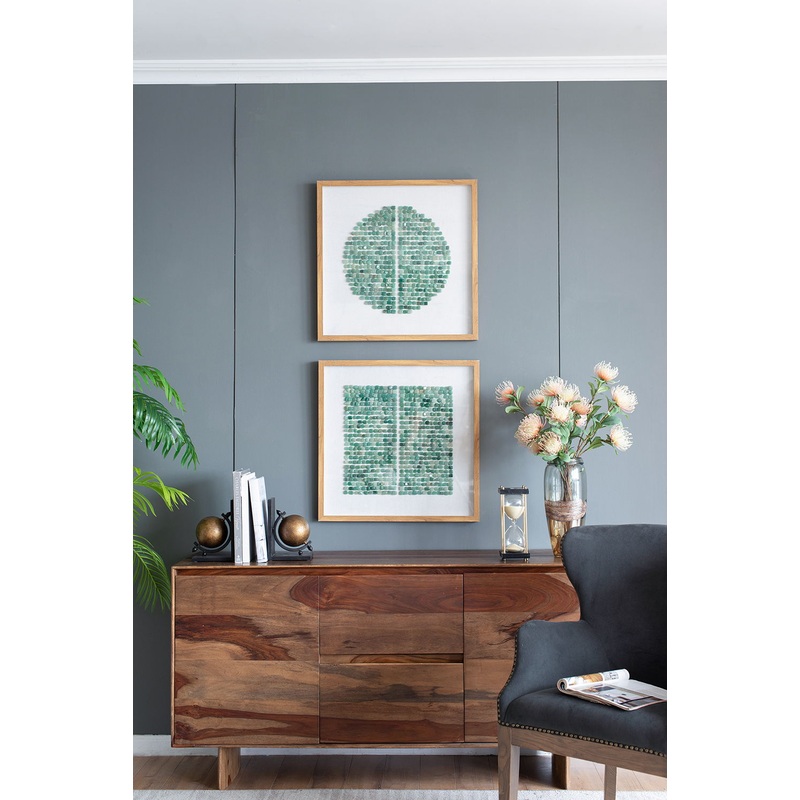 Elos Stone Shadow Boxes Wall Art (Set of 2) - Multicolor