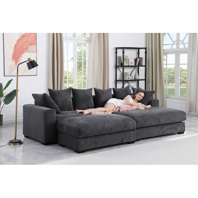 Duke - 4 Piece Upholstered Sectional
