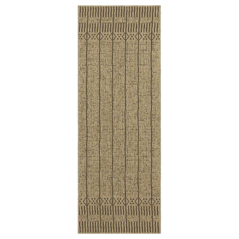 Earth - 7'10" X 10'3" Polypropylene, Indoor, Outdoor Area Rug - Jute / Black