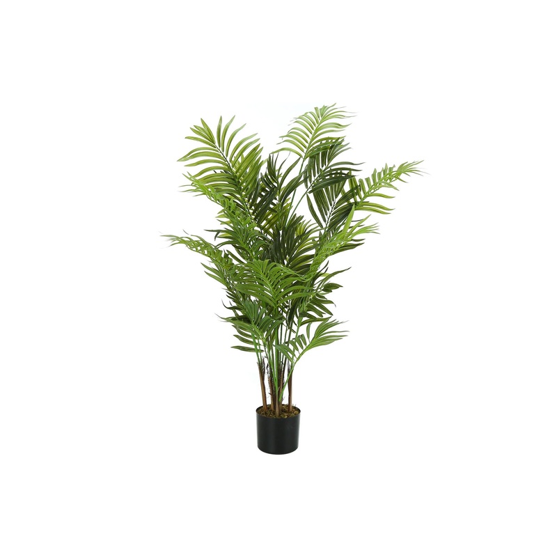 47" Tall, Artificial Plant, Areca Palm Tree, Indoor, Faux, Fake, Floor, Greenery, Potted, Real Touch, Decorative - Green / Black