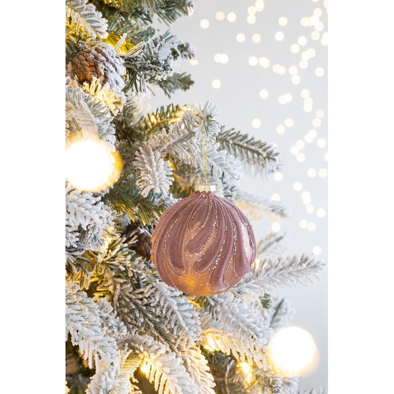 Decorative Hanging Ball Christmas Tree Ornaments For Holiday Party Decorations (Set of 6)