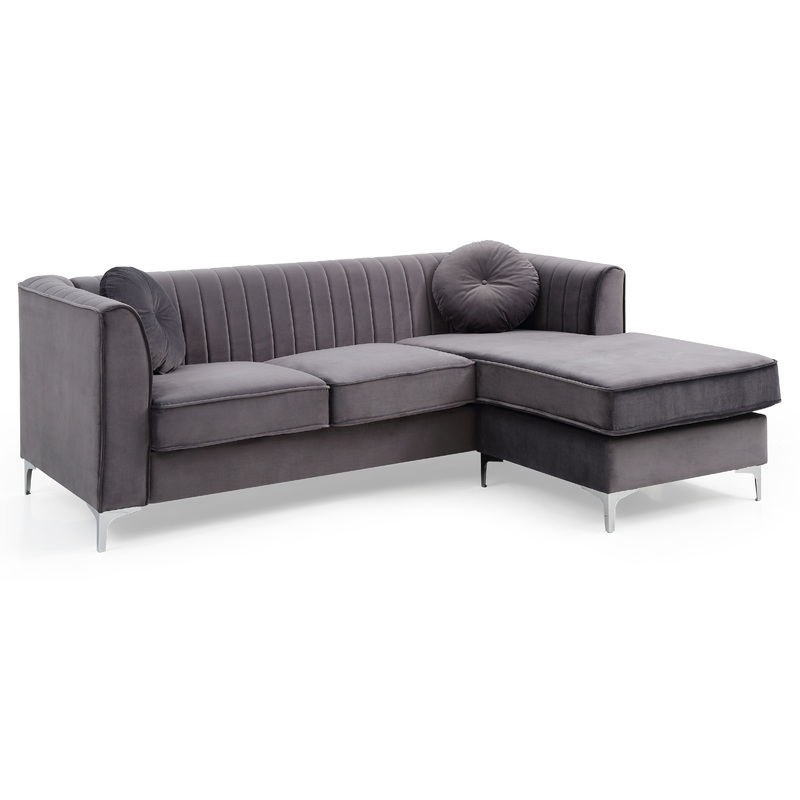 Delray - Micro Suede Sofa Chaise