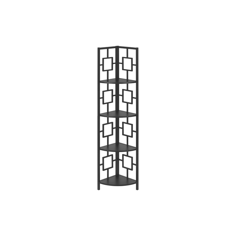4 Tier Bookshelf, Bookcase, Etagere, Corner, For Office, Contemporary & Modern