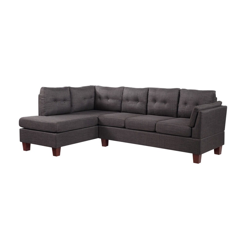 Dalia - Linen Modern Sectional Sofa With Chaise