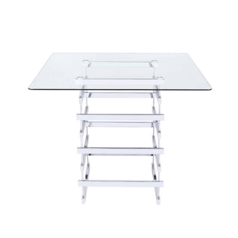 Counter - Height Table Glass - White