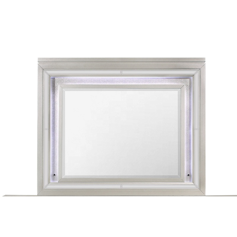 Cross - Glam Mirror With LED - Champagne