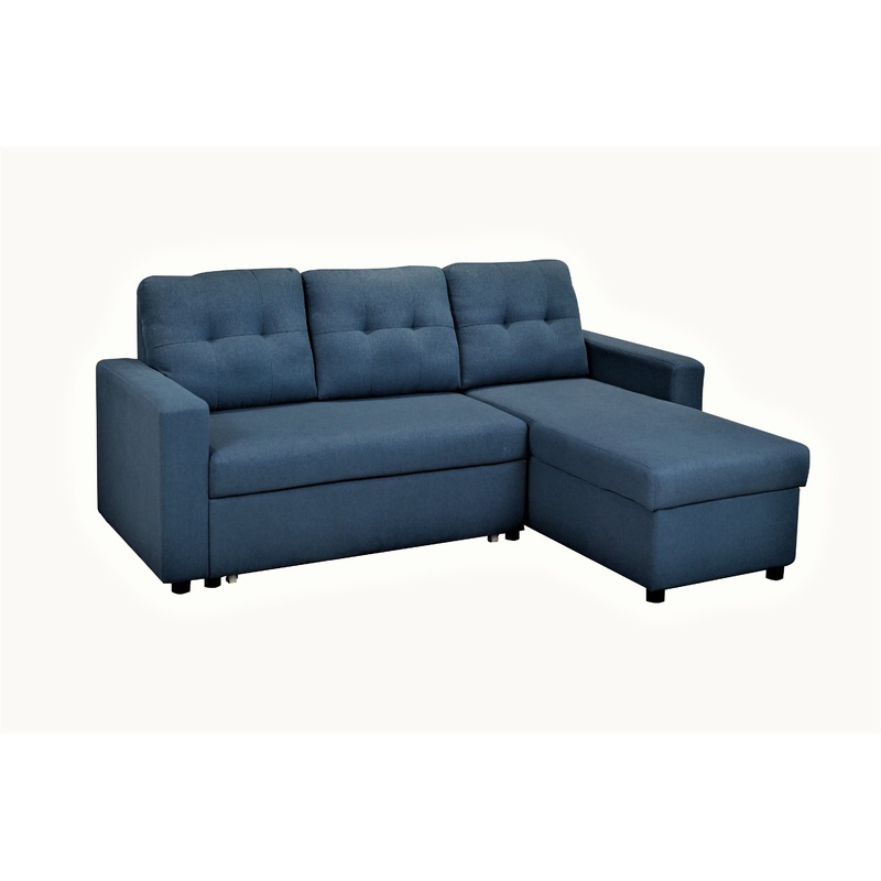 Convertible L Shaped Sectional Sleeper Sofa Bed, Saving Pull Out Couch