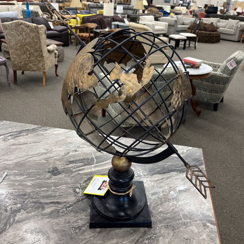 Copper Globe Decor