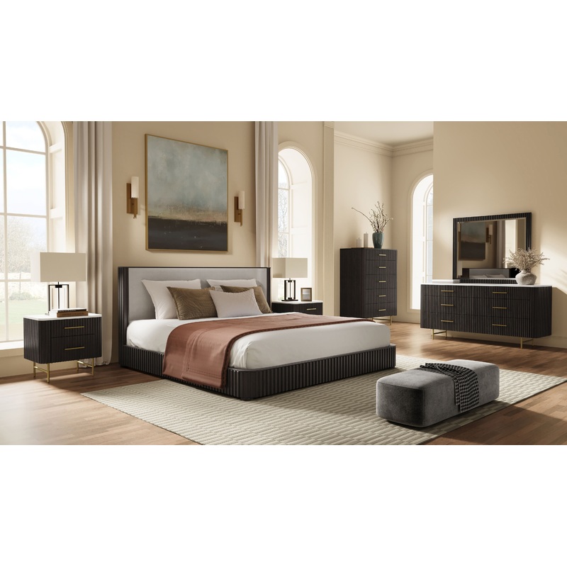 Clayten - 3 Pieces Bedroom Set (Bed, Nightstand, Chest)