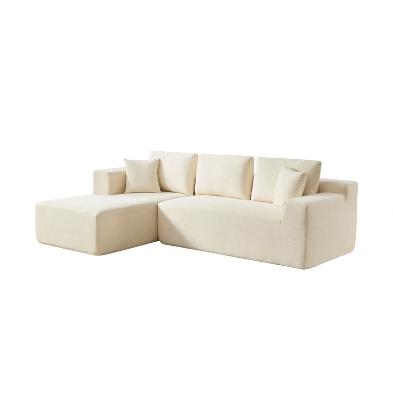 Chenille Compressible Sofa - Beige