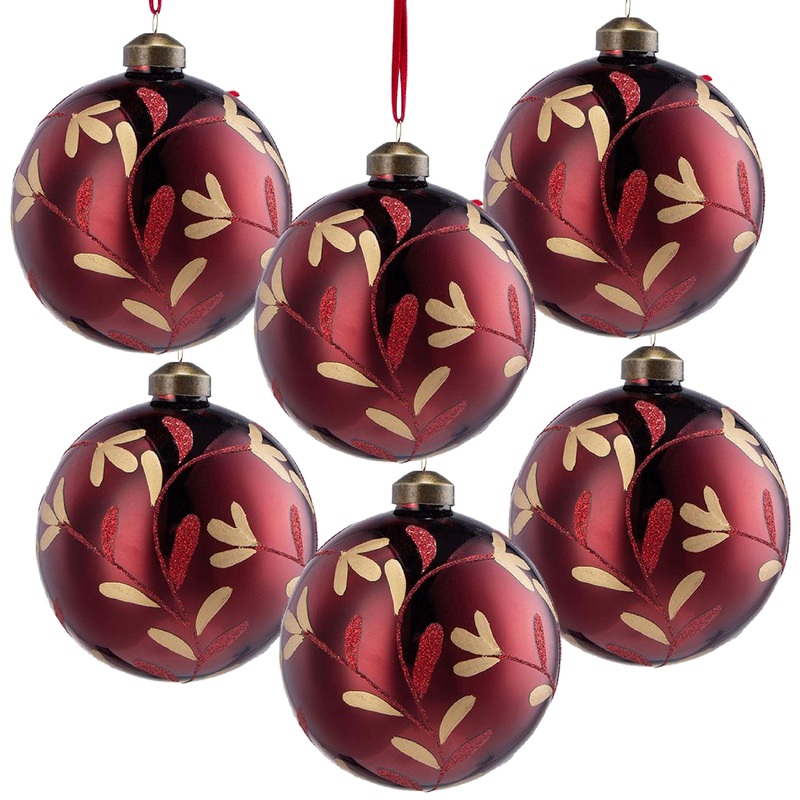 Christmas Ball Glass Decorative Hanging Ball Christmas Tree Ornaments For Holiday Party Decorations