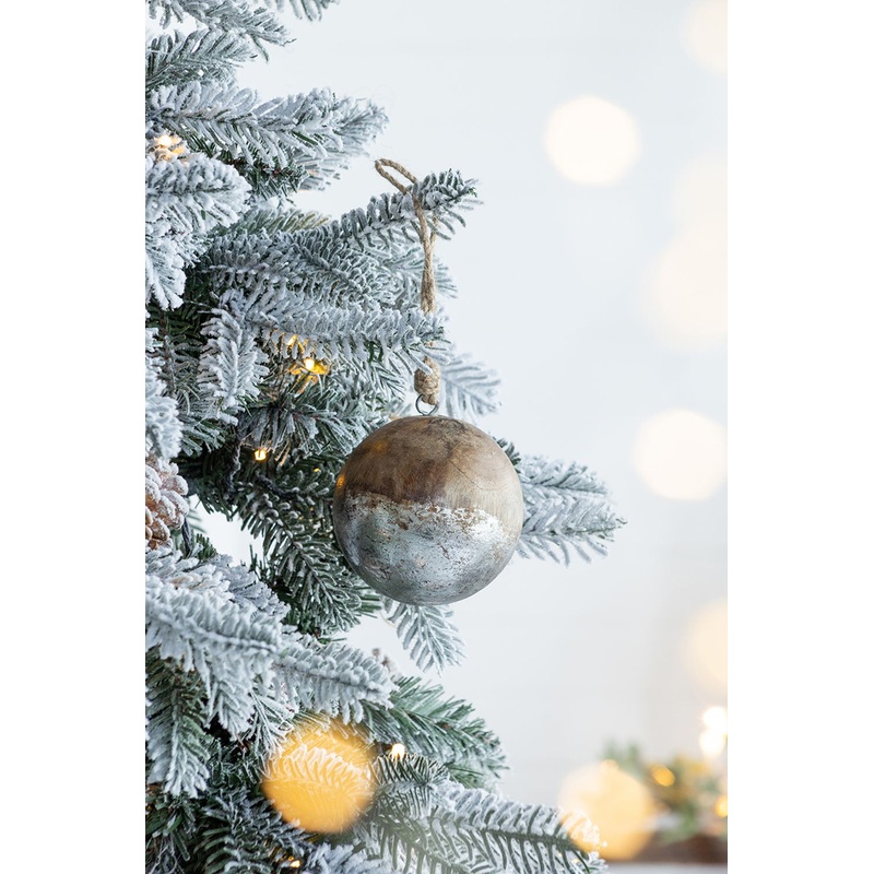 Christmas Ball Ornaments, Wood Decorative Hanging Ball Christmas Tree Ornaments For Holiday Party Decorations