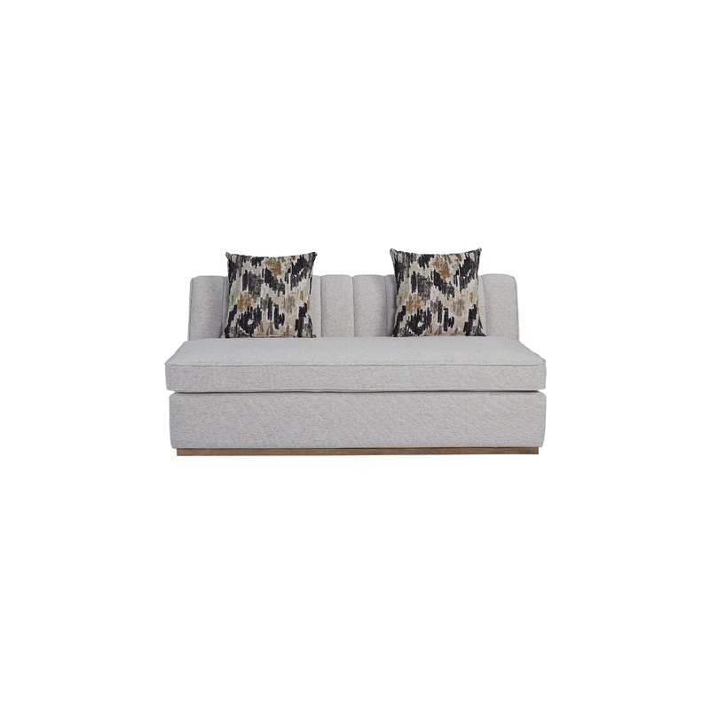 Channel - Armless Loveseat - Off White