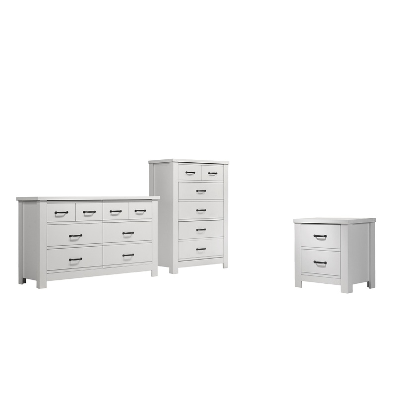 Cassini - 3 Piece Bedroom Set - White