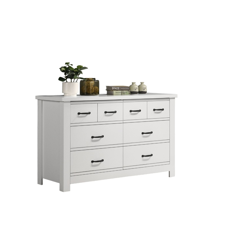 Cassini - 6 Drawer Dresser - White