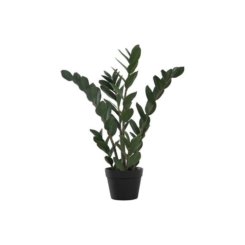 29" Tall, Artificial Plant, Zz Tree, Indoor, Faux, Fake, Floor, Greenery, Potted, Real Touch, Decorative - Green / Black