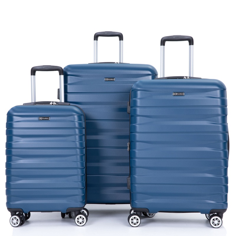 3 Piece Luggage Sets Lightweight & Durable Expandable Suitcase With Two Hooks