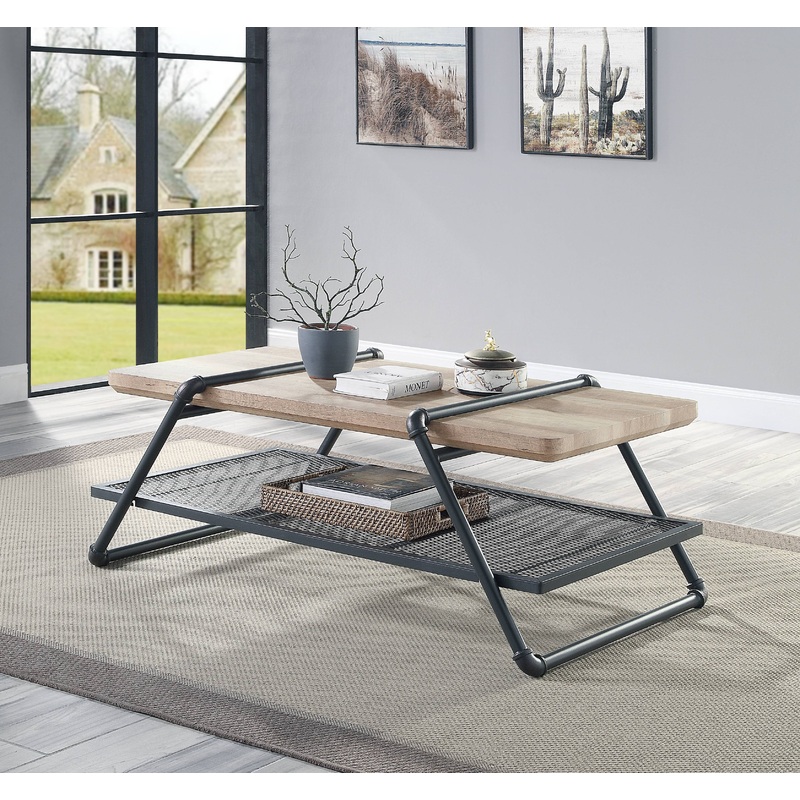 Brantley - Coffee Table - Oak / Sandy Gray