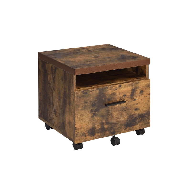 Bob - File Cabinet - Weathered Oak / Black