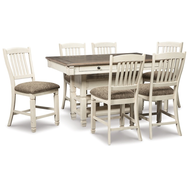 Bolanburg Counter Height Dining Table and 6 Barstools
