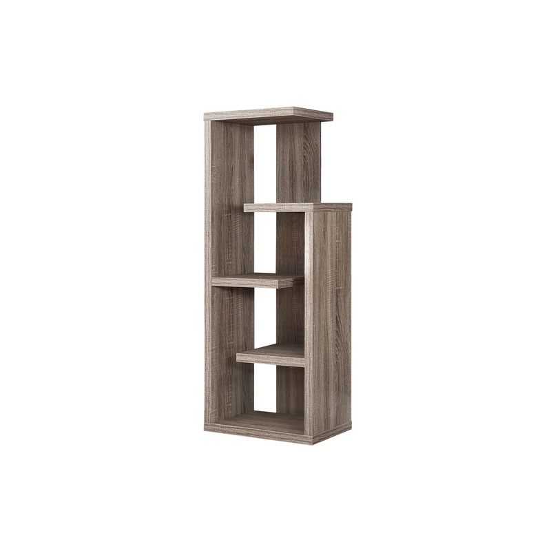 Bookshelf, Bookcase, Etagere, 4 Tier, For Office, Contemporary & Modern - Taupe