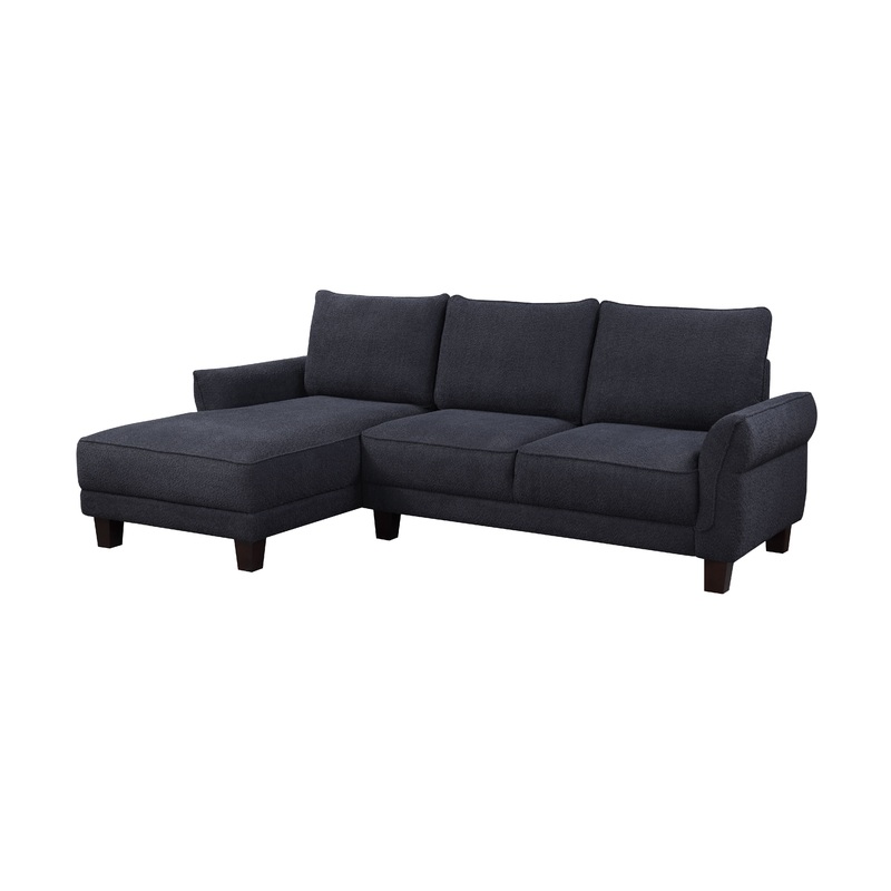 Belle - Sherpa Sectional Sofa With Left Facing Chaise