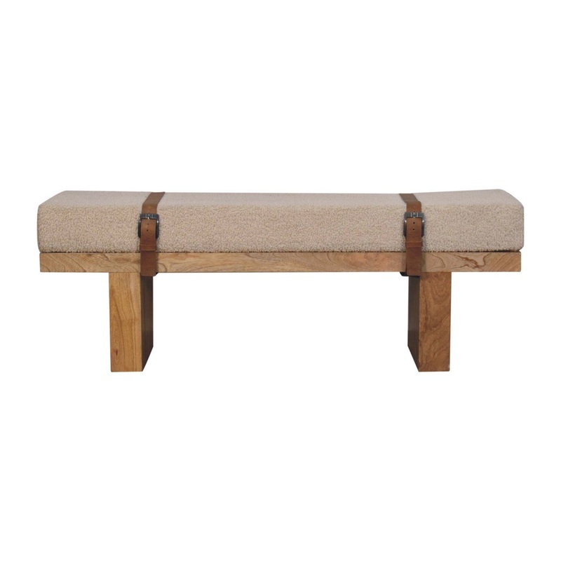 Belmont - Artisan Furniture Boucle Bench - Oak