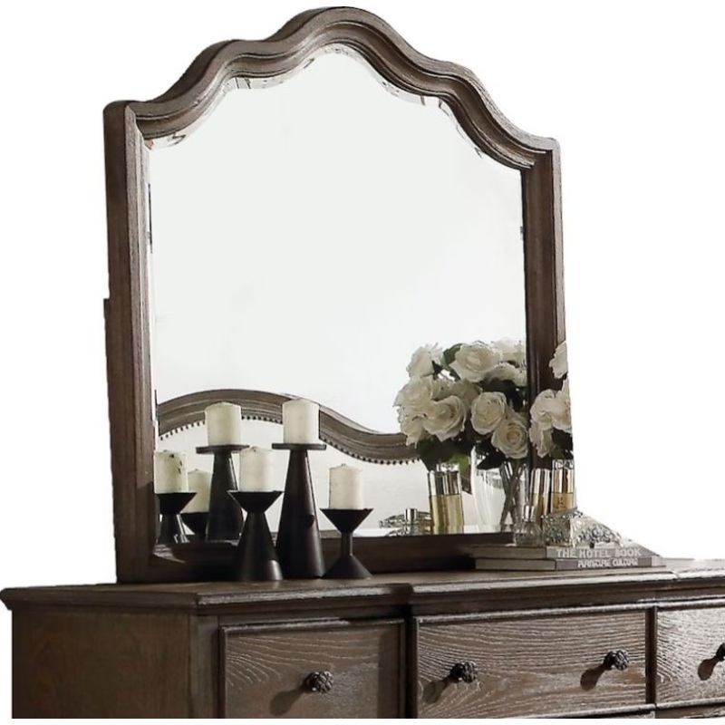 Baudouin - Weathered Mirror - Oak