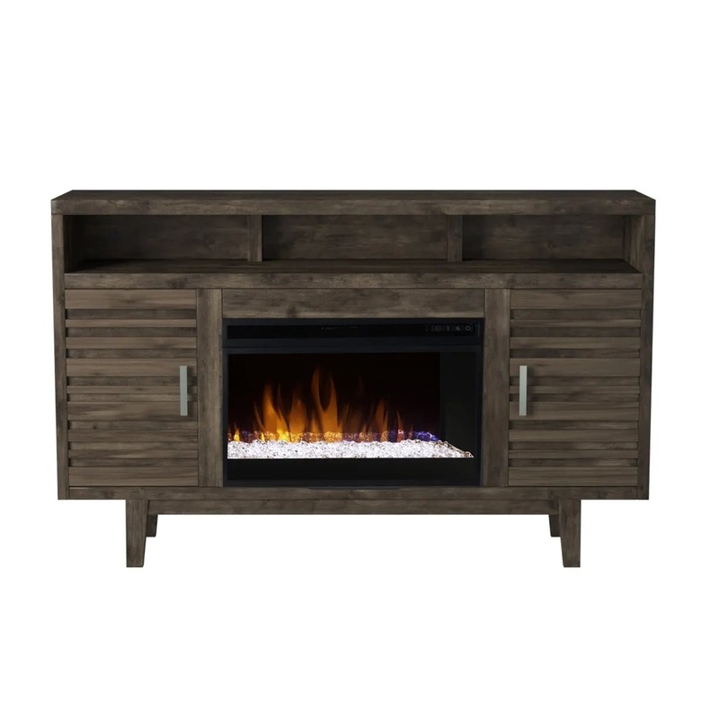 Avondale - Electric Fireplace TV Console For TVs Up To 70" - Charcoal Brown