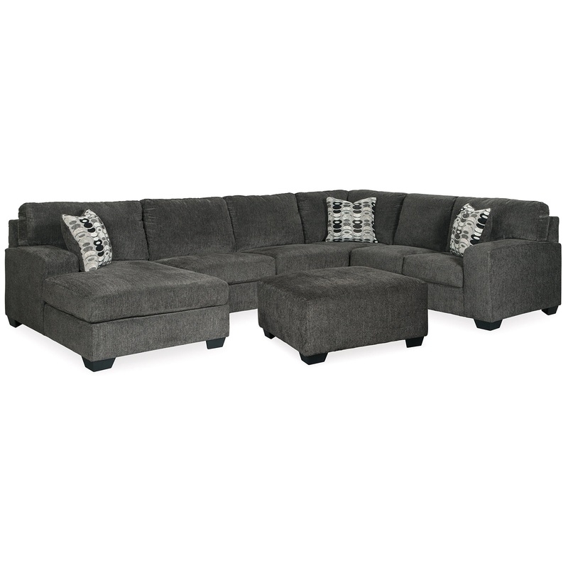 Ballinasloe 3-Piece Sectional with Ottoman