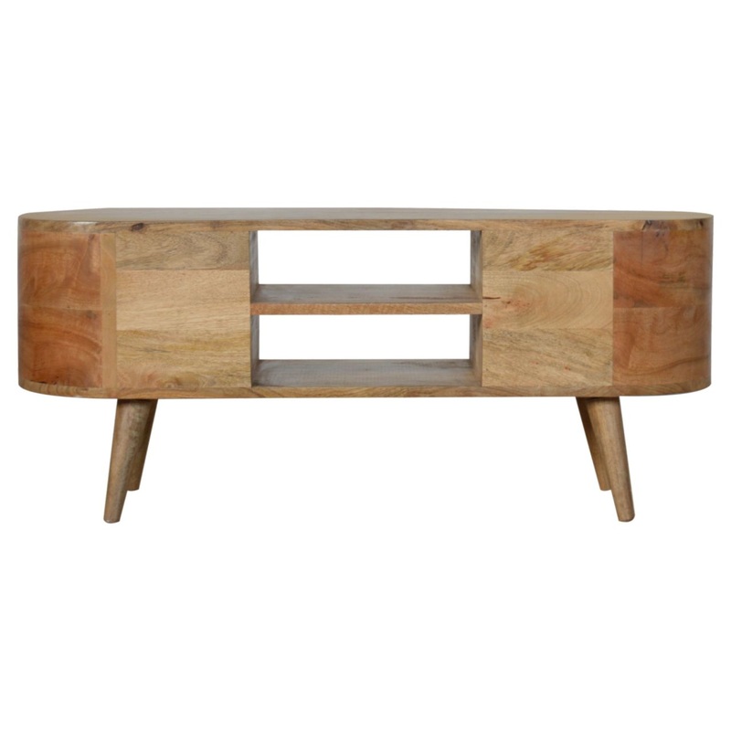 Artisan Furniture Rounded Entertainment Unit - Oak