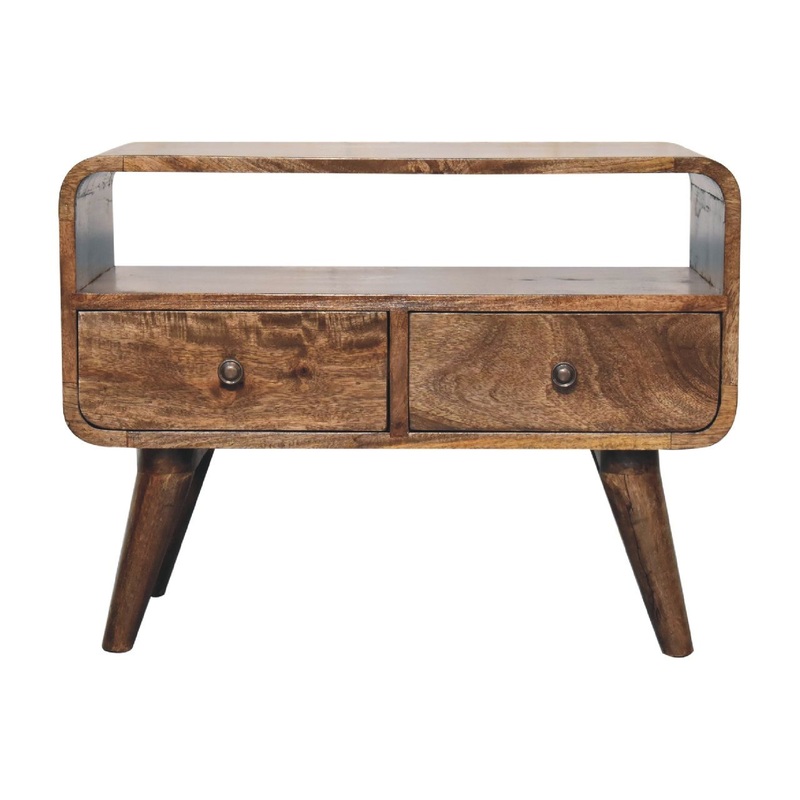 Artisan Furniture Solid Wood Curved Media Unit