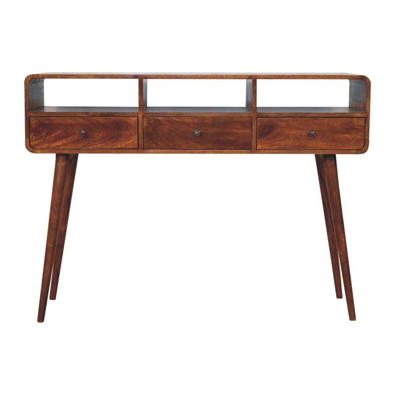 Artisan Furniture Triple Curved Console Table - Brown