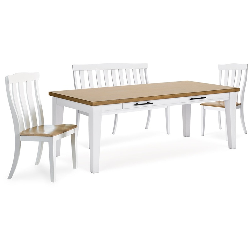 Ashbryn Dining Table and 2 Chairs and Bench