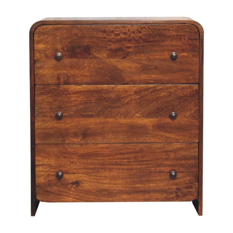 Aspen - Artisan Furniture Slim Chest - Dark Brown