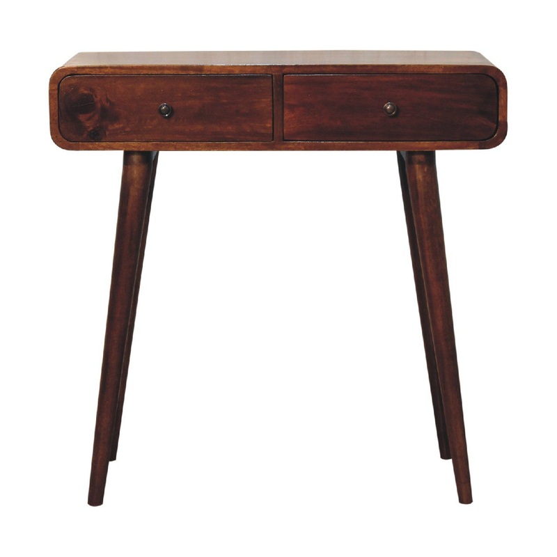 Artisan Furniture Curved Hallway Table - Chestnut