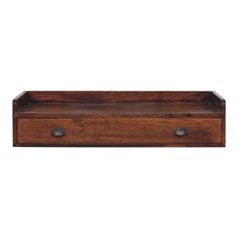 Artisan Furniture Floating Circle Bedside Table - Chestnut