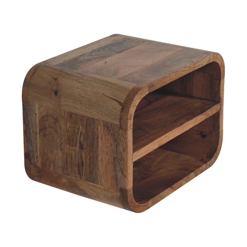Artisan Furniture Floating Open Curve Nightstand - Oak