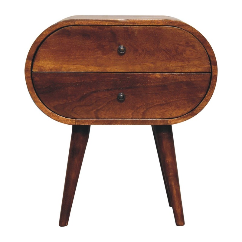 Artisan Furniture Large Chestnut Circular Bedside