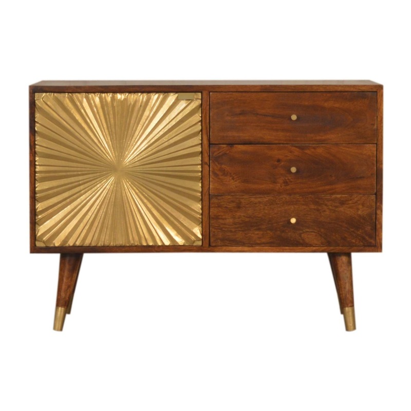 Artisan Furniture Manila Sideboard, 3 Drawer - Chestnut