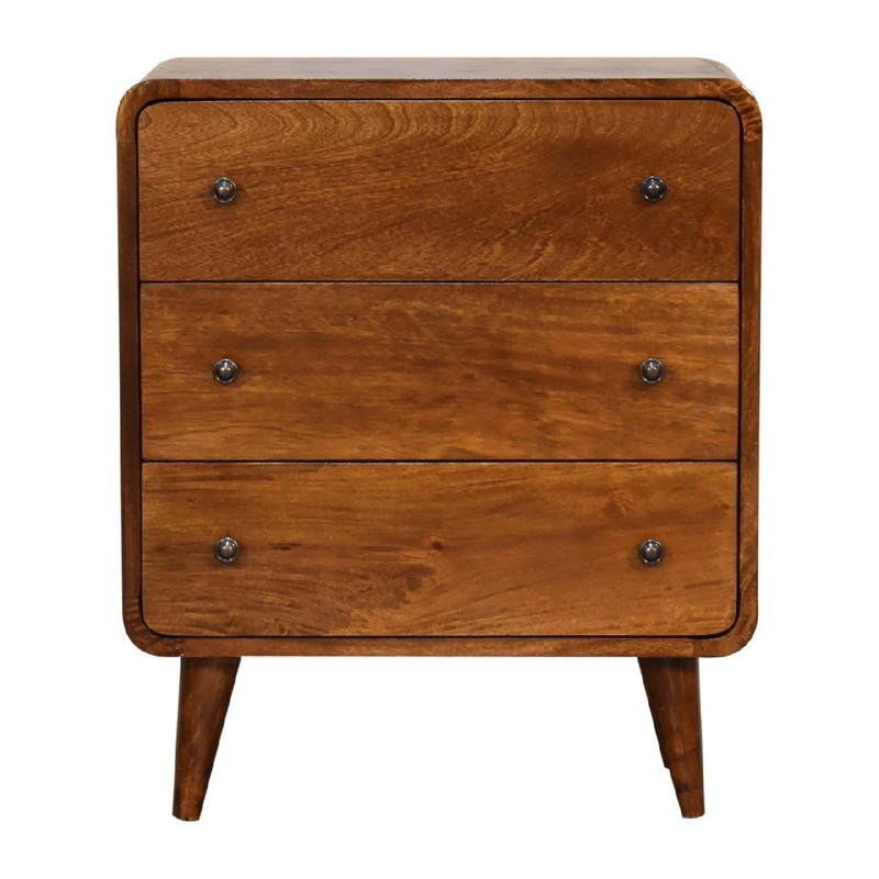 Artisan Furniture Mini Curved Chest - Chestnut