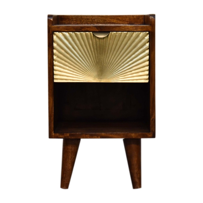 Artisan Furniture Mini Manila 1 Drawer Nightstand - Chestnut