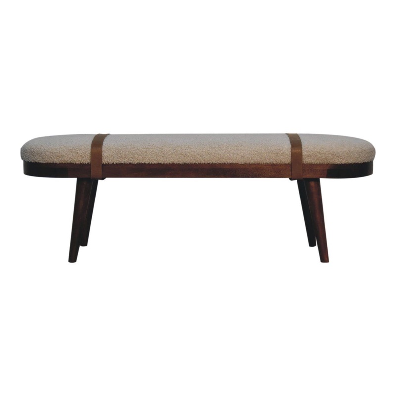 Artisan Furniture Nordholm Boucle Bench - Walnut