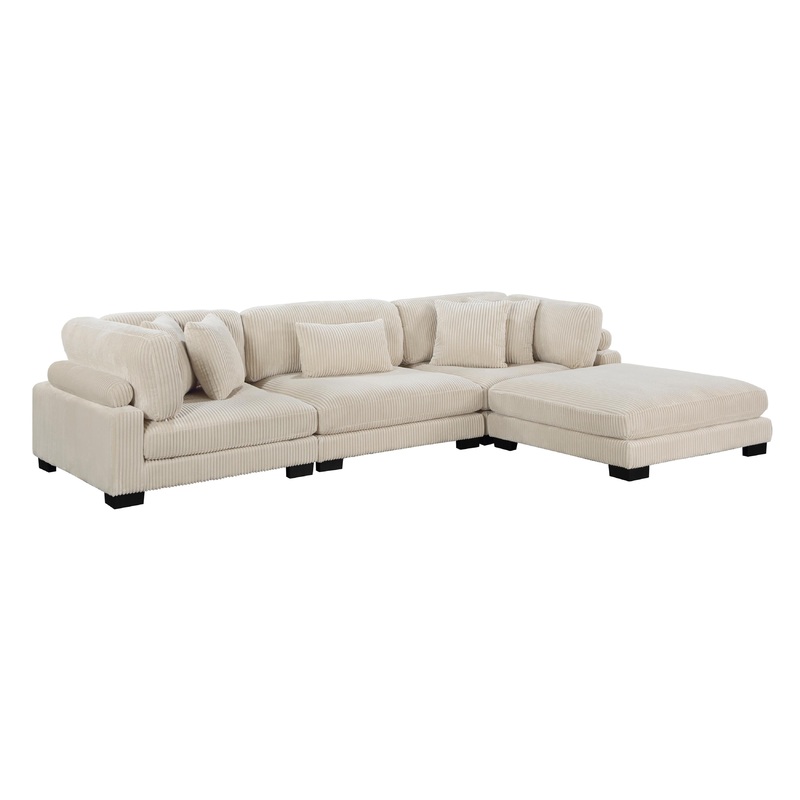 Mazin Furniture Mobilier modulaire 4-pices Traverse en tissu 8555BE*4OT